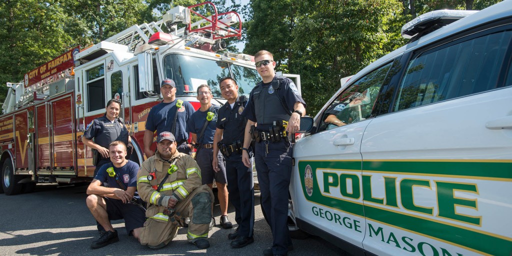 Police, Firefighters, and EMTs at the 9/11 Day of Service