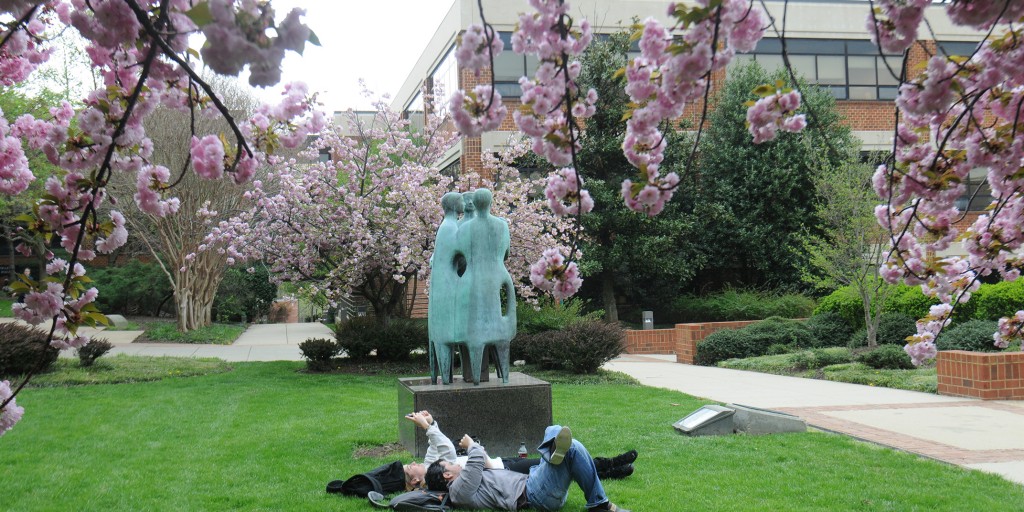 Fairfax campus in the Spring