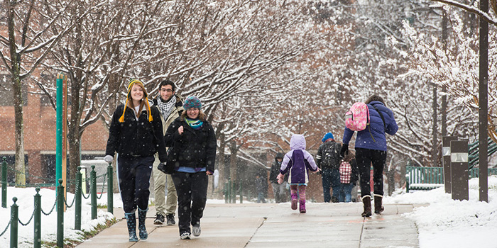 Snow at Fairfax Campus