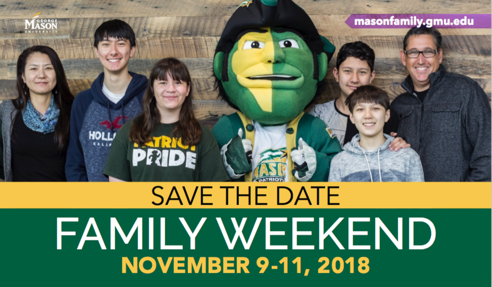 Family Weekend save the date